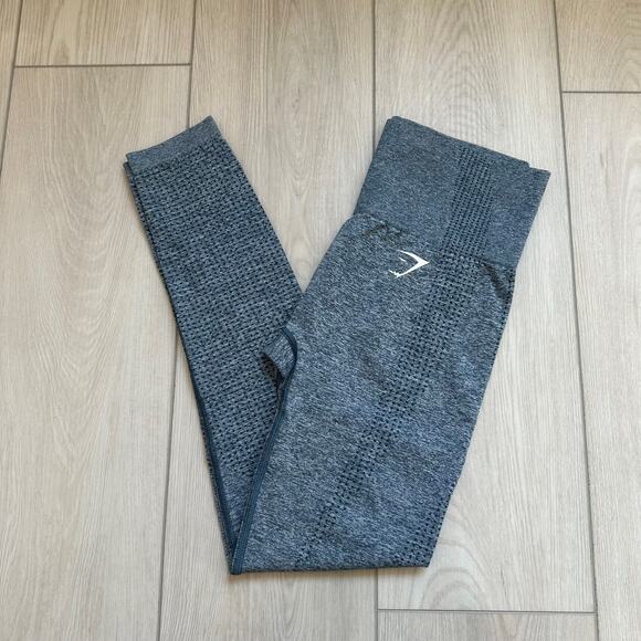 Gymshark Vital Seamless 2.0 dark gray marl high waisted leggings XS - Picture 2 of 4